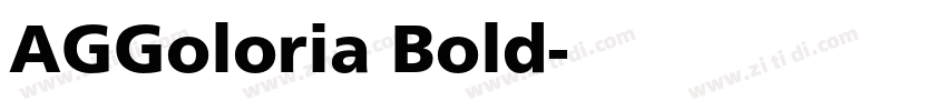 AGGoloria Bold字体转换